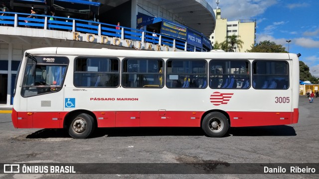 Empresa de Ônibus Pássaro Marron 3005 na cidade de Aparecida, São Paulo, Brasil, por Danilo  Ribeiro. ID da foto: 6747859.