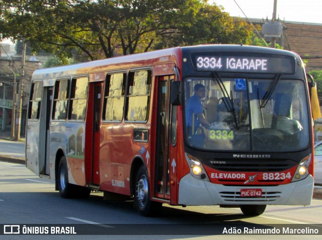 Viação Novo Retiro 88234 na cidade de Belo Horizonte, Minas Gerais, Brasil, por Adão Raimundo Marcelino. Número da foto: #6749954.