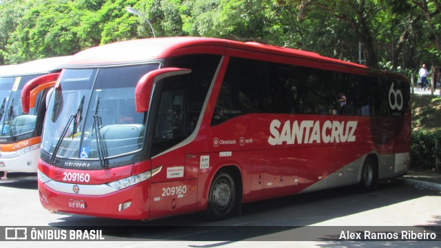 Viação Santa Cruz 209160 na cidade de Aparecida, São Paulo, Brasil, por Alex Ramos Ribeiro. Número da foto: #6750230.