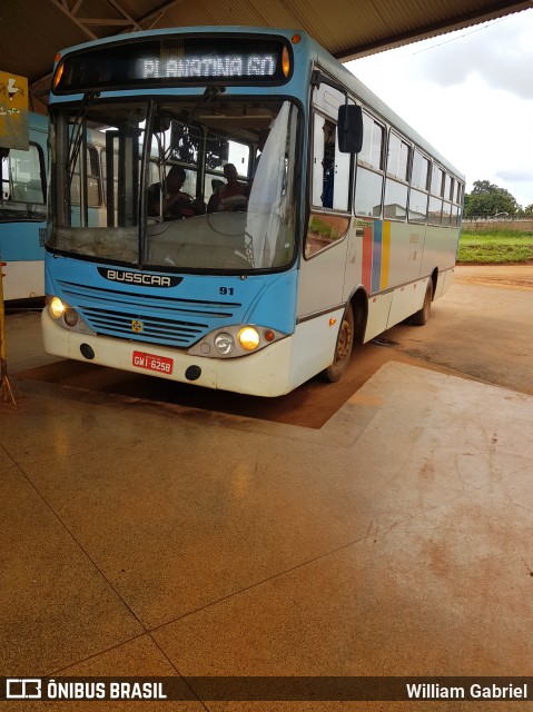 Viação Grande Brasília 91 na cidade de Planaltina, Goiás, Brasil, por William Gabriel. Número da foto: #6751313.