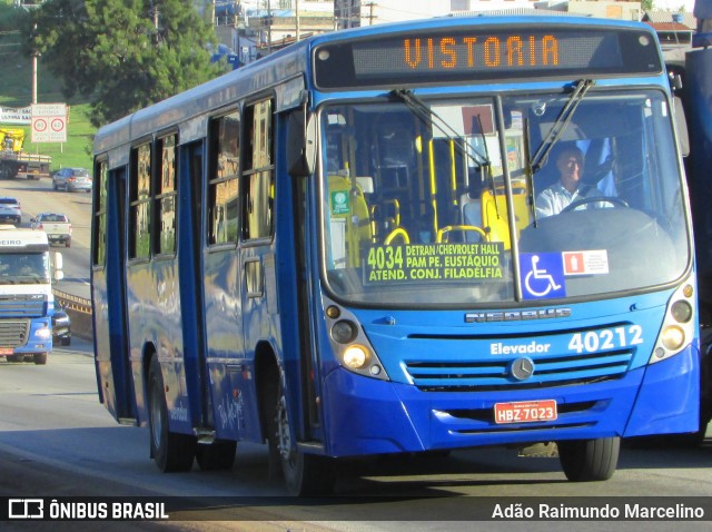 Viação Euclásio 40212 na cidade de Belo Horizonte, Minas Gerais, Brasil, por Adão Raimundo Marcelino. ID da foto: 6752383.