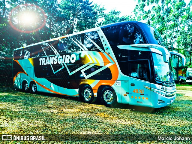 Transgiro Turismo 4830 na cidade de Marechal Cândido Rondon, Paraná, Brasil, por Marcio Johann. Número da foto: #6751164.