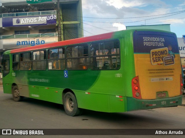 Saritur - Santa Rita Transporte Urbano e Rodoviário 151 na cidade de Ribeirão das Neves, Minas Gerais, Brasil, por Athos Arruda. Número da foto: #6751195.