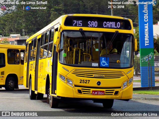 Viação Jundiaiense 2527 na cidade de Jundiaí, São Paulo, Brasil, por Gabriel Giacomin de Lima. Número da foto: #6751654.