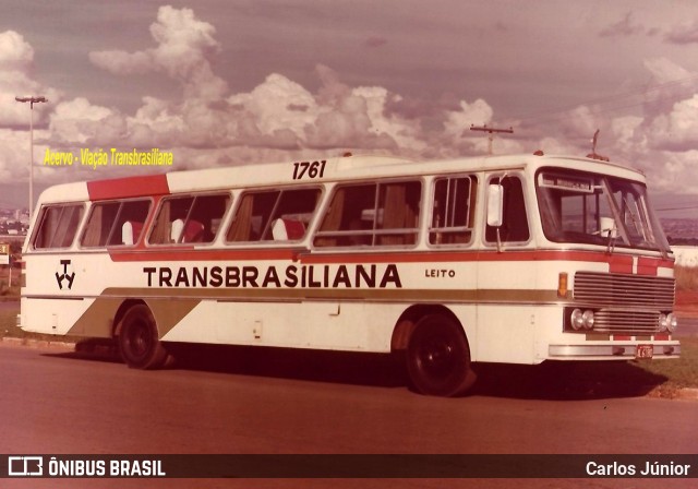 Transbrasiliana Transportes e Turismo 1761 na cidade de Goiânia, Goiás, Brasil, por Carlos Júnior. ID da foto: 6754472.