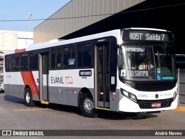 Evanil Transportes e Turismo RJ 132.002 na cidade de Nova Iguaçu, Rio de Janeiro, Brasil, por André Neves . Número da foto: #6753939.