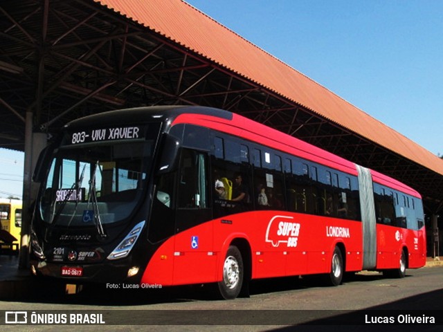 TCGL - Transportes Coletivos Grande Londrina 2101 na cidade de Londrina, Paraná, Brasil, por Lucas Oliveira . Número da foto: #6754106.
