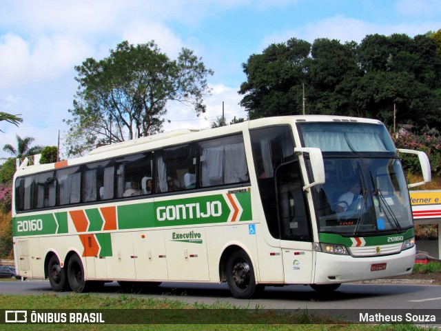 Empresa Gontijo de Transportes 20160 na cidade de Manhuaçu, Minas Gerais, Brasil, por Matheus Souza. ID da foto: 6754939.