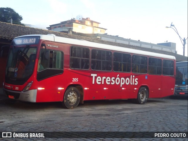 Viação Dedo de Deus 205 na cidade de Teresópolis, Rio de Janeiro, Brasil, por PEDRO COUTO. ID da foto: 6755257.