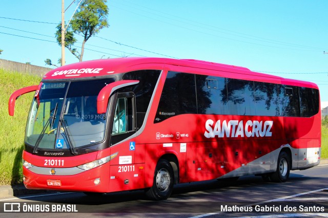 Viação Santa Cruz 210111 na cidade de Campinas, São Paulo, Brasil, por Matheus Gabriel dos Santos. ID da foto: 6753714.