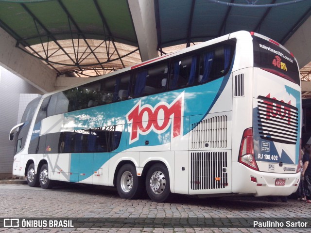 Auto Viação 1001 RJ 108.402 na cidade de Joinville, Santa Catarina, Brasil, por Paulinho Sartor. ID da foto: 6754136.