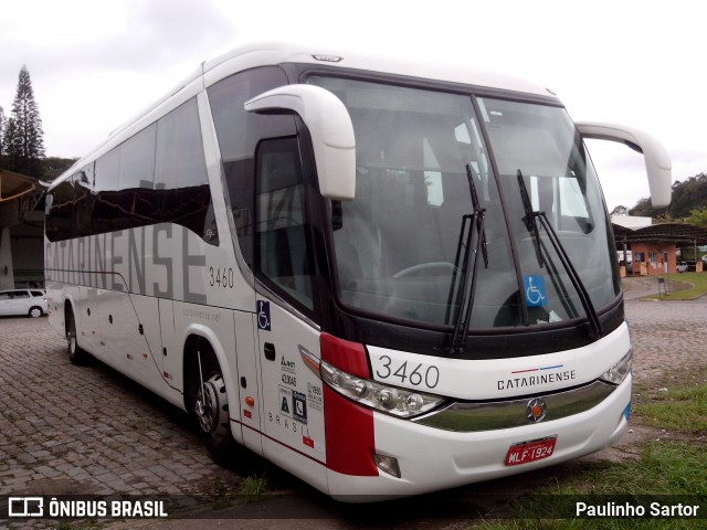 Auto Viação Catarinense 3460 na cidade de Joinville, Santa Catarina, Brasil, por Paulinho Sartor. ID da foto: 6754205.