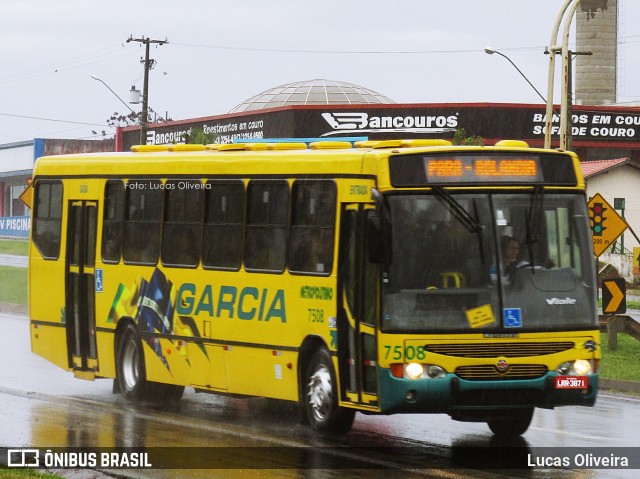 Viação Garcia 7508 na cidade de Cambé, Paraná, Brasil, por Lucas Oliveira . ID da foto: 6754063.