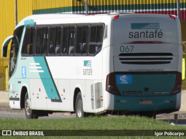 Santa Fé Transportes 067 na cidade de Divinópolis, Minas Gerais, Brasil, por Igor Policarpo. Número da foto: #6757544.