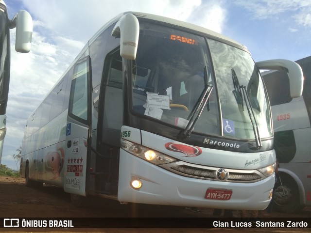 Eucatur - Empresa União Cascavel de Transportes e Turismo 4956 na cidade de Ji-Paraná, Rondônia, Brasil, por Gian Lucas  Santana Zardo. ID da foto: 6755619.