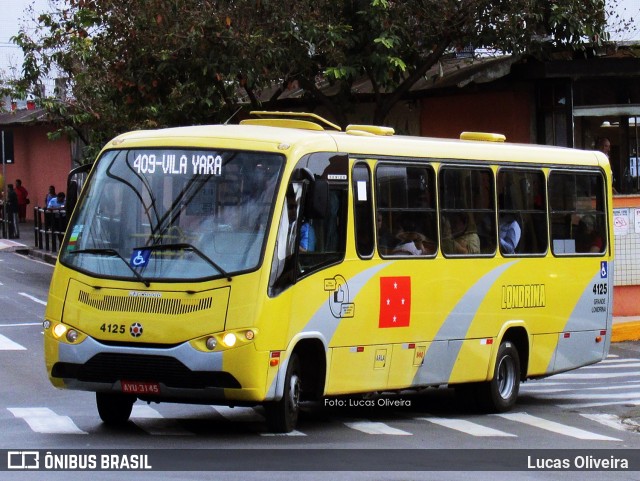 TCGL - Transportes Coletivos Grande Londrina 4125 na cidade de Londrina, Paraná, Brasil, por Lucas Oliveira . Número da foto: #6757027.