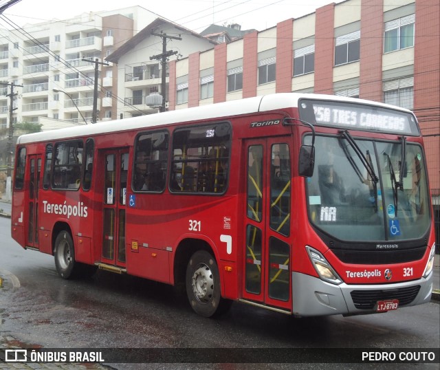 Viação Dedo de Deus 321 na cidade de Teresópolis, Rio de Janeiro, Brasil, por PEDRO COUTO. ID da foto: 6757639.