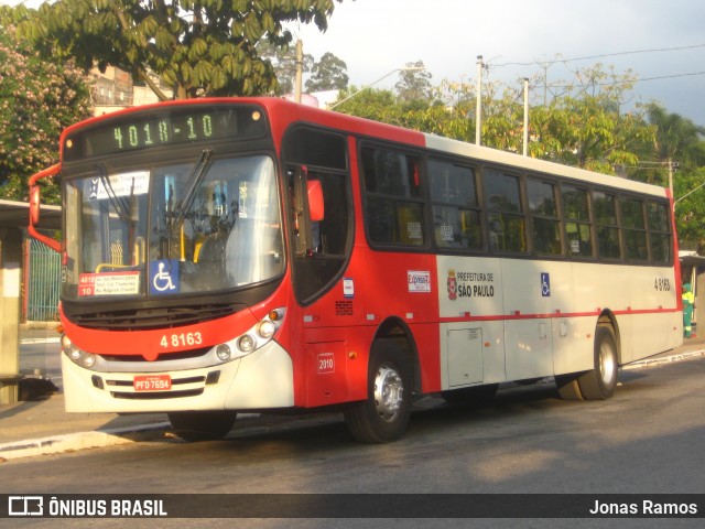 Express Transportes Urbanos Ltda 4 8163 na cidade de São Paulo, São Paulo, Brasil, por Jonas Ramos. ID da foto: 6757757.