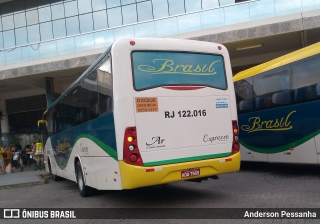 Brasil SA Transporte e Turismo RJ 122.016 na cidade de Campos dos Goytacazes, Rio de Janeiro, Brasil, por Anderson Pessanha. Número da foto: #6755329.