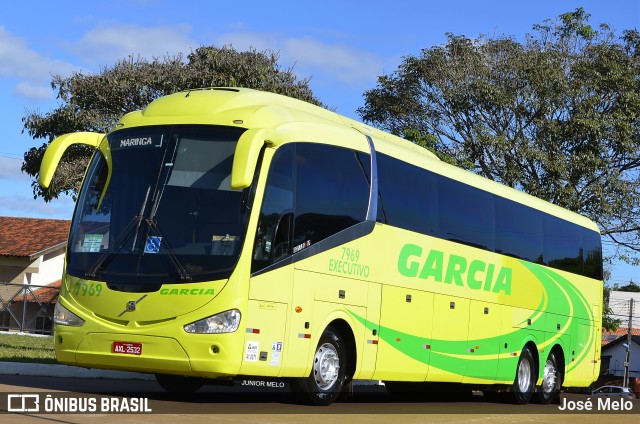 Viação Garcia 7969 na cidade de Maringá, Paraná, Brasil, por José Melo. ID da foto: 6758940.