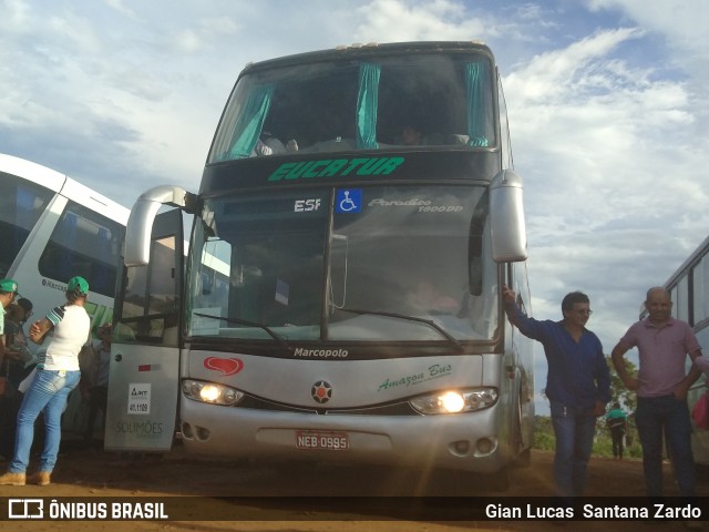 Eucatur - Empresa União Cascavel de Transportes e Turismo 4535 na cidade de Ji-Paraná, Rondônia, Brasil, por Gian Lucas  Santana Zardo. ID da foto: 6759760.