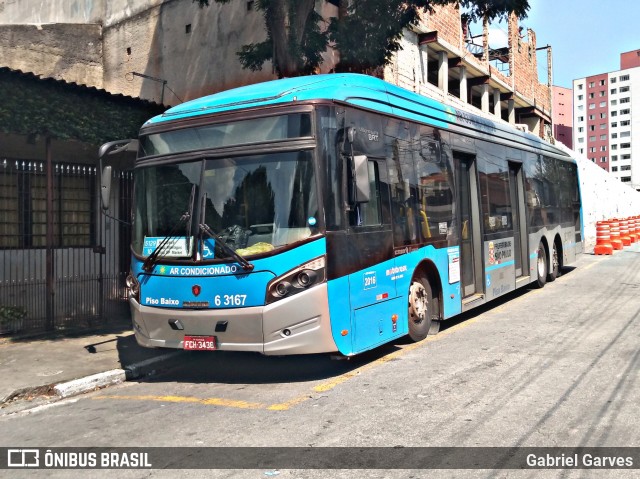 Viação Paratodos > São Jorge > Metropolitana São Paulo > Mobibrasil 6 3167 na cidade de São Paulo, São Paulo, Brasil, por Gabriel Garves. Número da foto: #6758773.