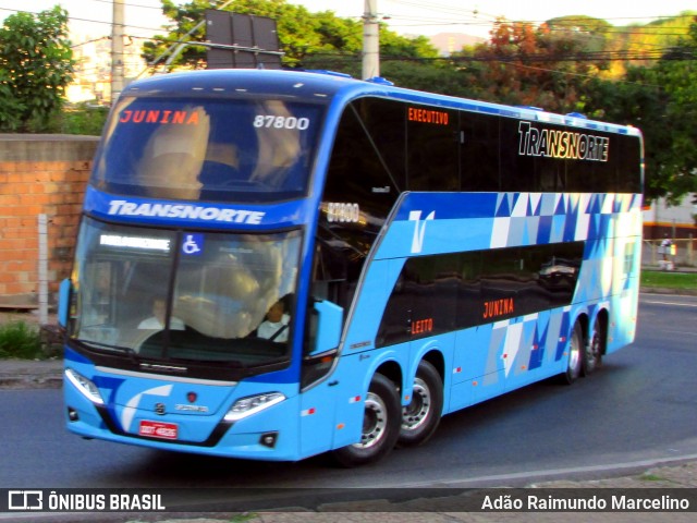 Transnorte - Transporte e Turismo Norte de Minas 87800 na cidade de Belo Horizonte, Minas Gerais, Brasil, por Adão Raimundo Marcelino. ID da foto: 6760331.