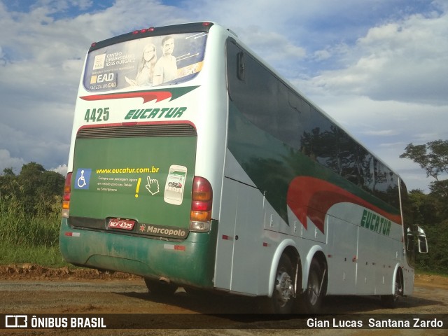 Eucatur - Empresa União Cascavel de Transportes e Turismo 4425 na cidade de Ji-Paraná, Rondônia, Brasil, por Gian Lucas  Santana Zardo. ID da foto: 6759740.