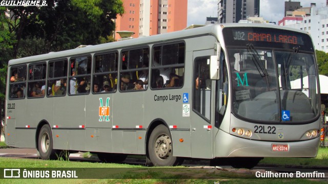 Empresa de Ônibus Campo Largo 22L22 na cidade de Curitiba, Paraná, Brasil, por Guilherme Bomfim. ID da foto: 6760656.