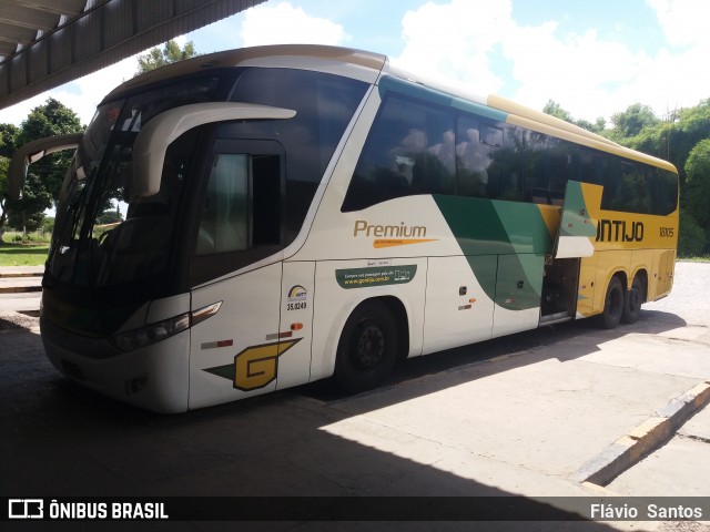 Empresa Gontijo de Transportes 18105 na cidade de Cruz das Almas, Bahia, Brasil, por Flávio  Santos. Número da foto: #6758174.