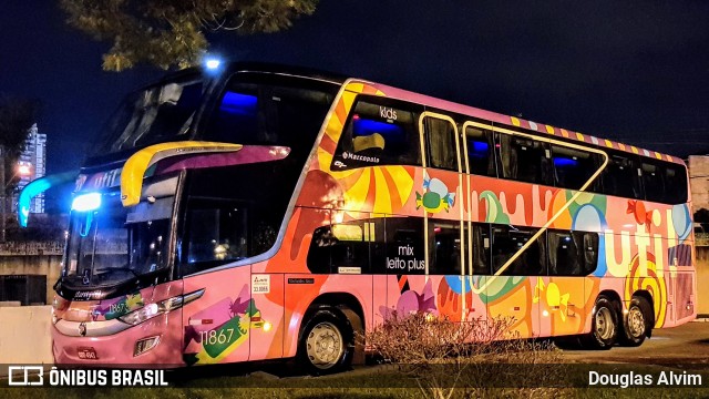 UTIL - União Transporte Interestadual de Luxo 11867 na cidade de Mogi das Cruzes, São Paulo, Brasil, por Douglas Alvim. Número da foto: #6760809.