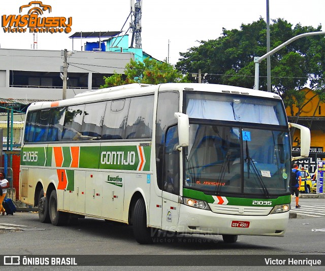 Empresa Gontijo de Transportes 21035 na cidade de Rio de Janeiro, Rio de Janeiro, Brasil, por Victor Henrique. Número da foto: #6762260.