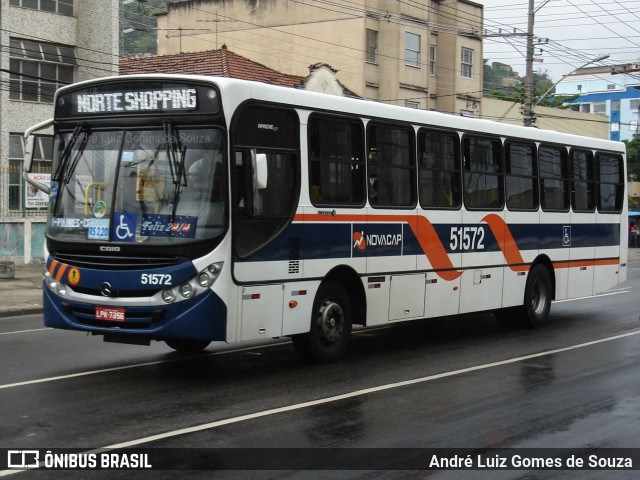 Viação Novacap 51572 na cidade de Rio de Janeiro, Rio de Janeiro, Brasil, por André Luiz Gomes de Souza. ID da foto: 6761552.