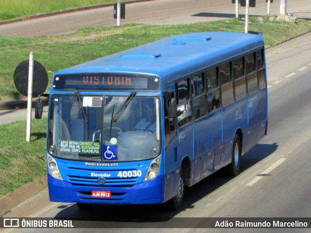 Viação Euclásio 40030 na cidade de Belo Horizonte, Minas Gerais, Brasil, por Adão Raimundo Marcelino. Número da foto: #6762071.