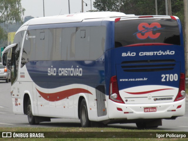 Viação São Cristóvão 2700 na cidade de Divinópolis, Minas Gerais, Brasil, por Igor Policarpo. ID da foto: 6761555.