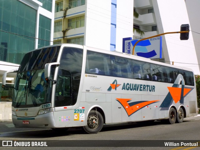 Aguavertur Turismo 2707 na cidade de Maceió, Alagoas, Brasil, por Willian Pontual. ID da foto: 6762283.