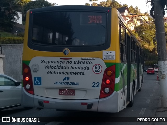 Viação Dedo de Deus 22 na cidade de Teresópolis, Rio de Janeiro, Brasil, por PEDRO COUTO. ID da foto: 6763384.