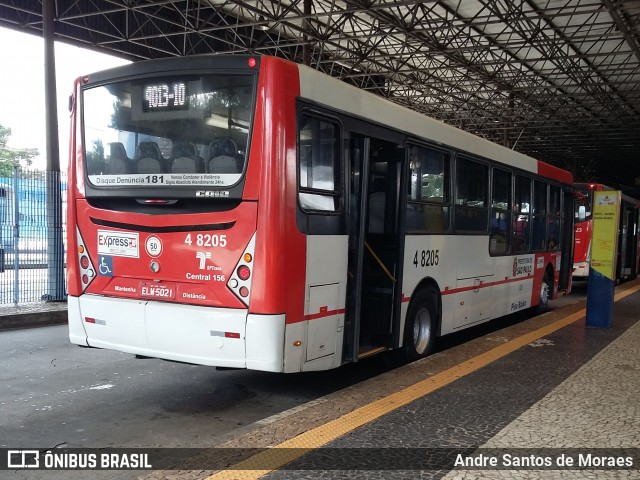Express Transportes Urbanos Ltda 4 8205 na cidade de São Paulo, São Paulo, Brasil, por Andre Santos de Moraes. Número da foto: #6762665.