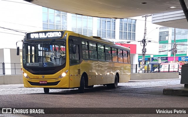 Gidion Transporte e Turismo 11708 na cidade de Joinville, Santa Catarina, Brasil, por Vinicius Petris. ID da foto: 6763518.