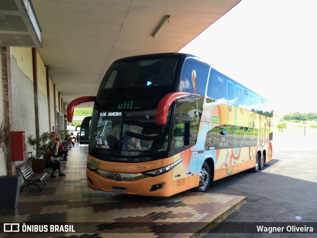 UTIL - União Transporte Interestadual de Luxo 11878 na cidade de Juiz de Fora, Minas Gerais, Brasil, por Wagner Oliveira. Número da foto: #6766767.