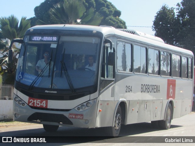 Borborema Imperial Transportes 2154 na cidade de Araçoiaba, Pernambuco, Brasil, por Gabriel Lima. ID da foto: 6766629.