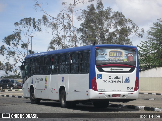 Capital do Agreste Transporte Urbano 1586 na cidade de Caruaru, Pernambuco, Brasil, por Igor Felipe. ID da foto: 6700095.