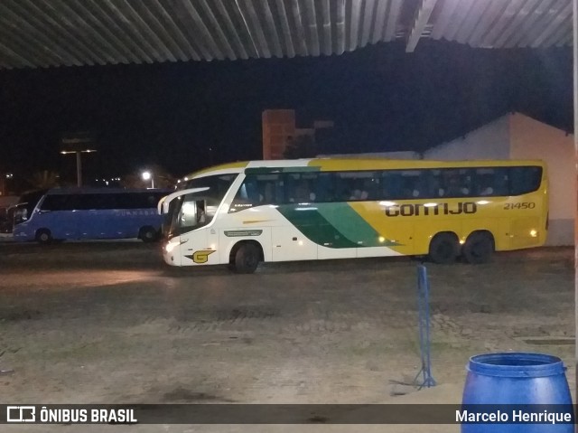 Empresa Gontijo de Transportes 21450 na cidade de Teófilo Otoni, Minas Gerais, Brasil, por Marcelo Henrique. Número da foto: #6700063.