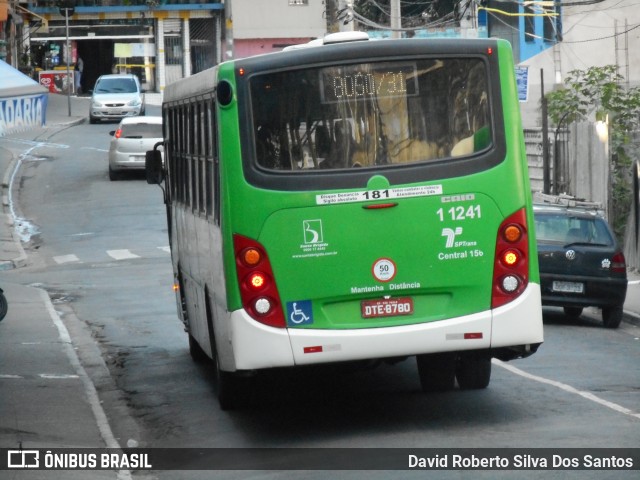 Viação Santa Brígida 1 1241 na cidade de São Paulo, São Paulo, Brasil, por David Roberto Silva Dos Santos. ID da foto: 6700015.