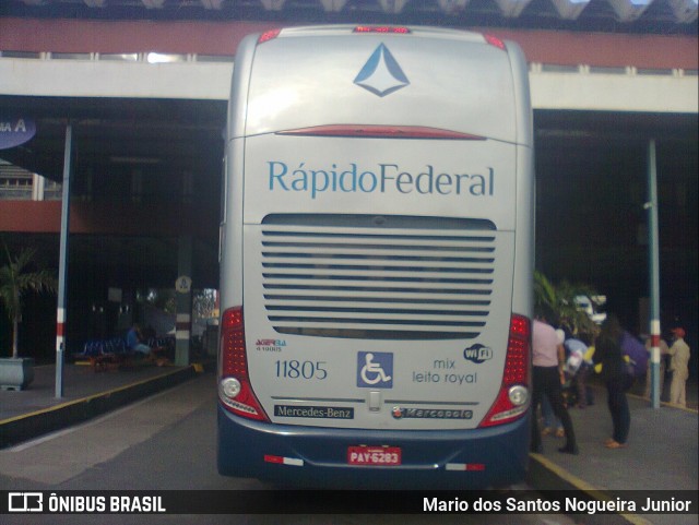 Rápido Federal 11805 na cidade de Feira de Santana, Bahia, Brasil, por Mario dos Santos Nogueira Junior. Número da foto: #6700234.