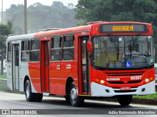 Saritur - Santa Rita Transporte Urbano e Rodoviário 90357 na cidade de Belo Horizonte, Minas Gerais, Brasil, por Adão Raimundo Marcelino. Número da foto: #6701911.