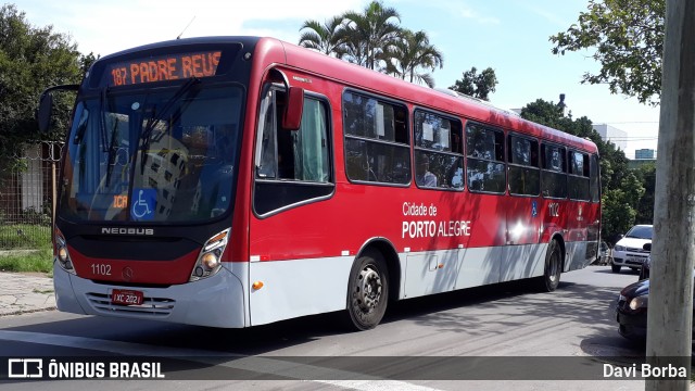 Trevo Transportes Coletivos 1102 na cidade de Porto Alegre, Rio Grande do Sul, Brasil, por Davi Borba. Número da foto: #6701448.