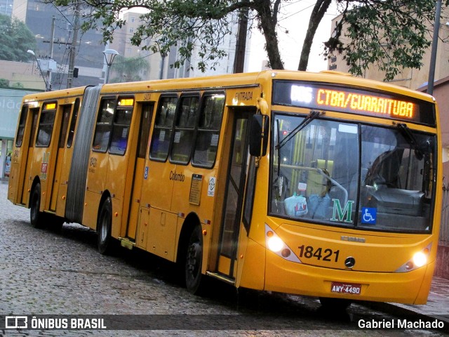 Viação Santo Ângelo 18421 na cidade de Curitiba, Paraná, Brasil, por Gabriel Machado. Número da foto: #6702006.