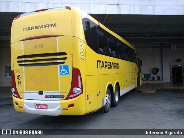 Viação Itapemirim 60651 na cidade de Roseira, São Paulo, Brasil, por Jeferson Bigarato. Número da foto: #6700028.