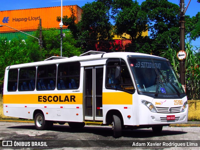 Rápido Expresso Fênix Viação 25190 na cidade de Cubatão, São Paulo, Brasil, por Adam Xavier Rodrigues Lima. ID da foto: 6769032.